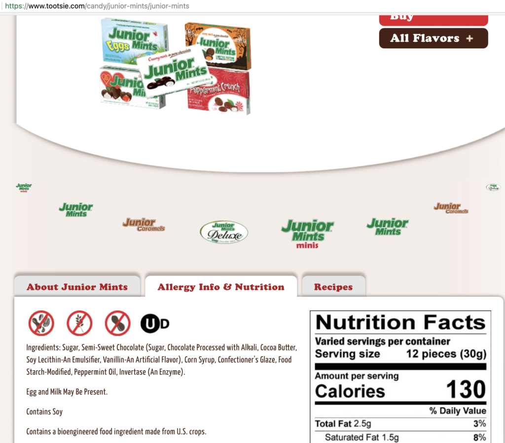 Gluten-Free and Minty Fresh: Junior Mints Are Safe for Celiacs and Gluten-Sensitive Individuals."